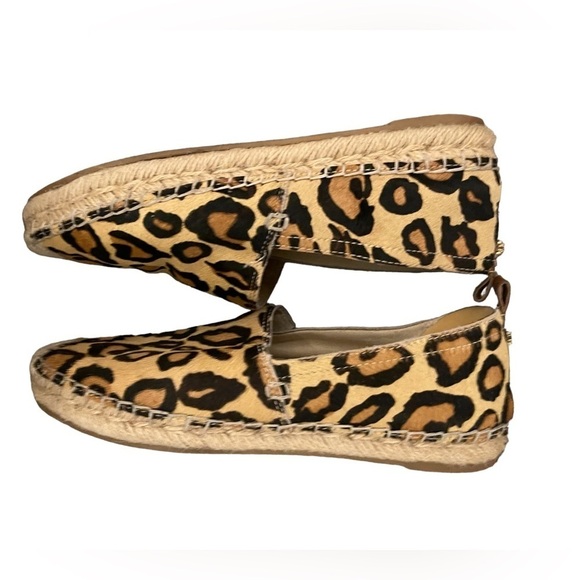 Sam Edelman Khloe Leopard Print Calf Hair Espadrilles Size 5.5 - Picture 4 of 7